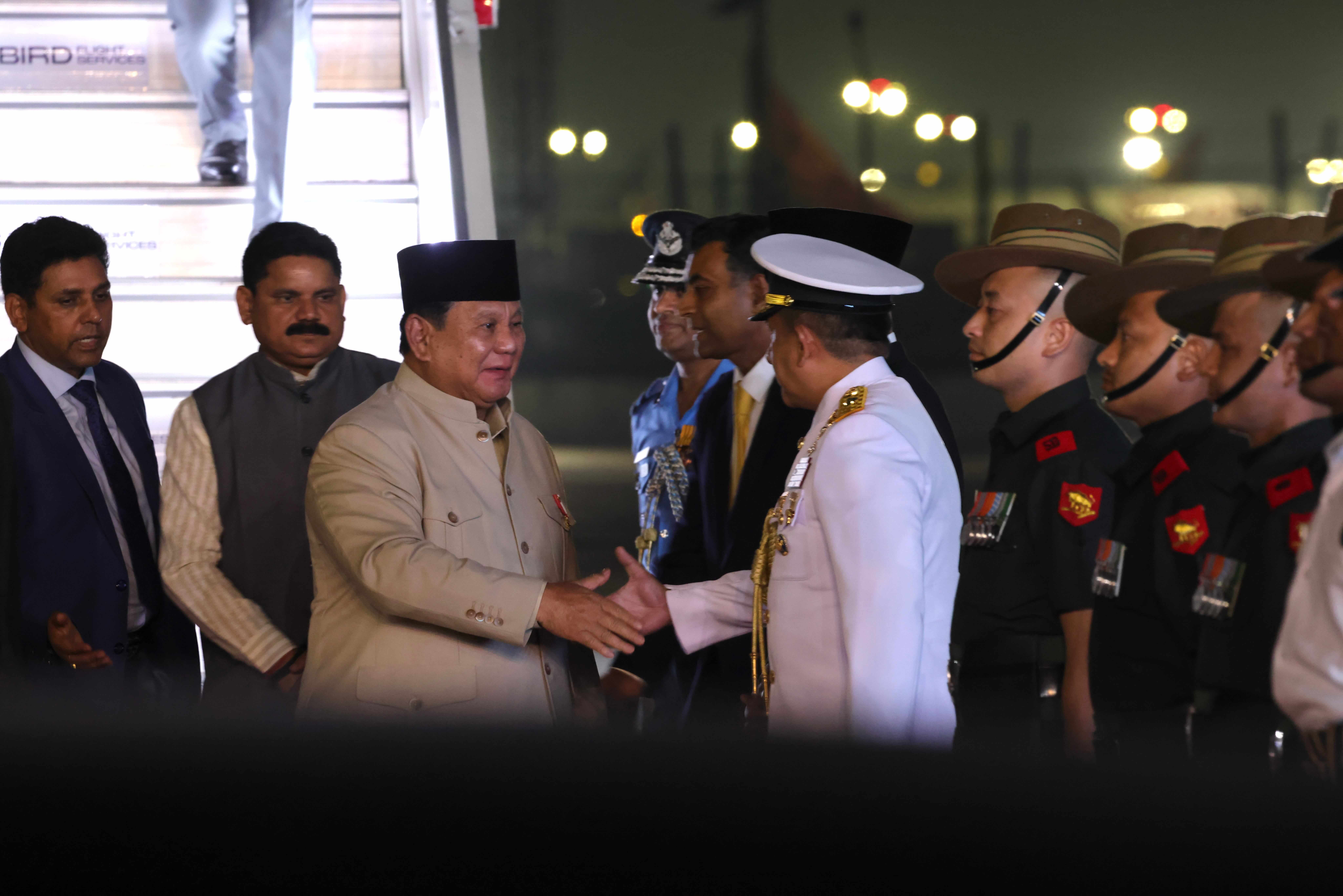 Presiden Prabowo tiba di India