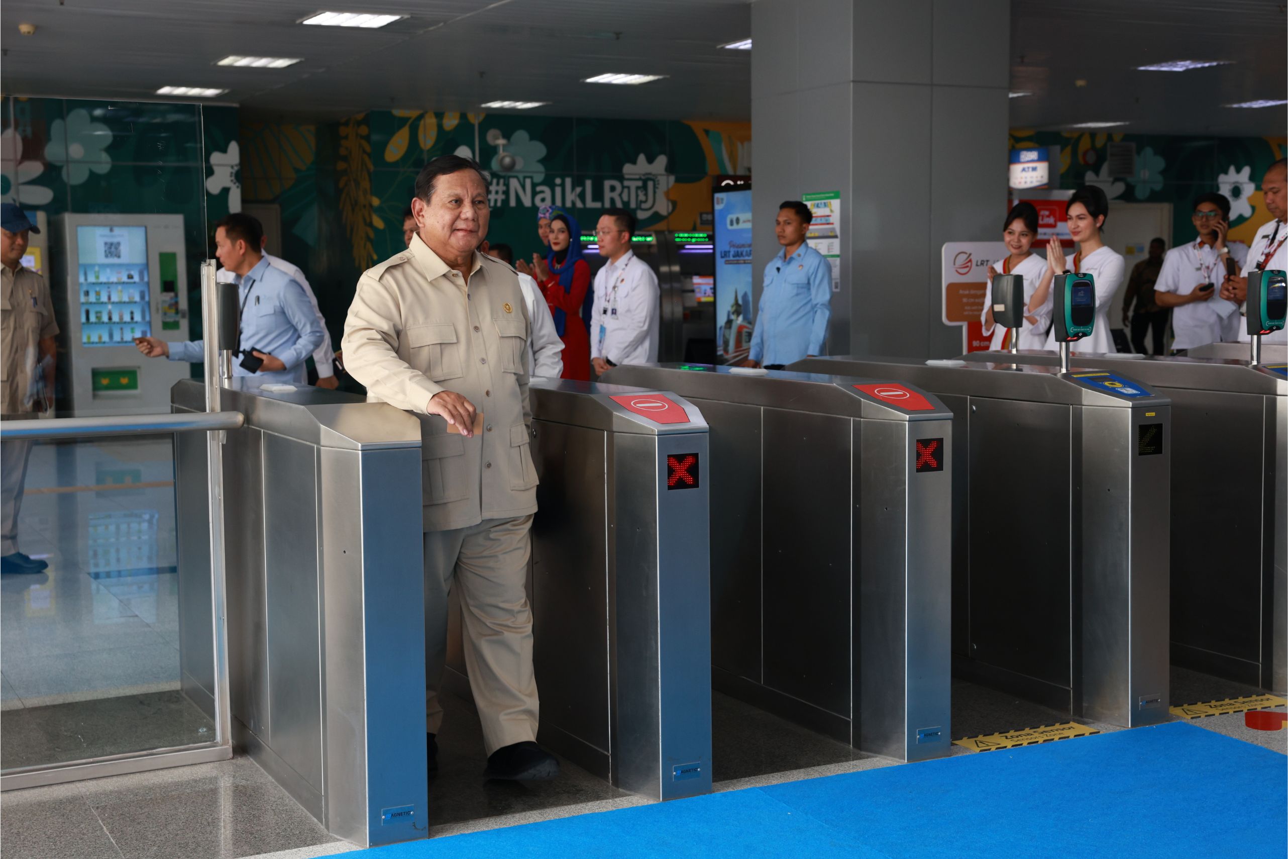 Presiden Prabowo Subianto Resmikan LRT Manggarai-Kelapa Gading