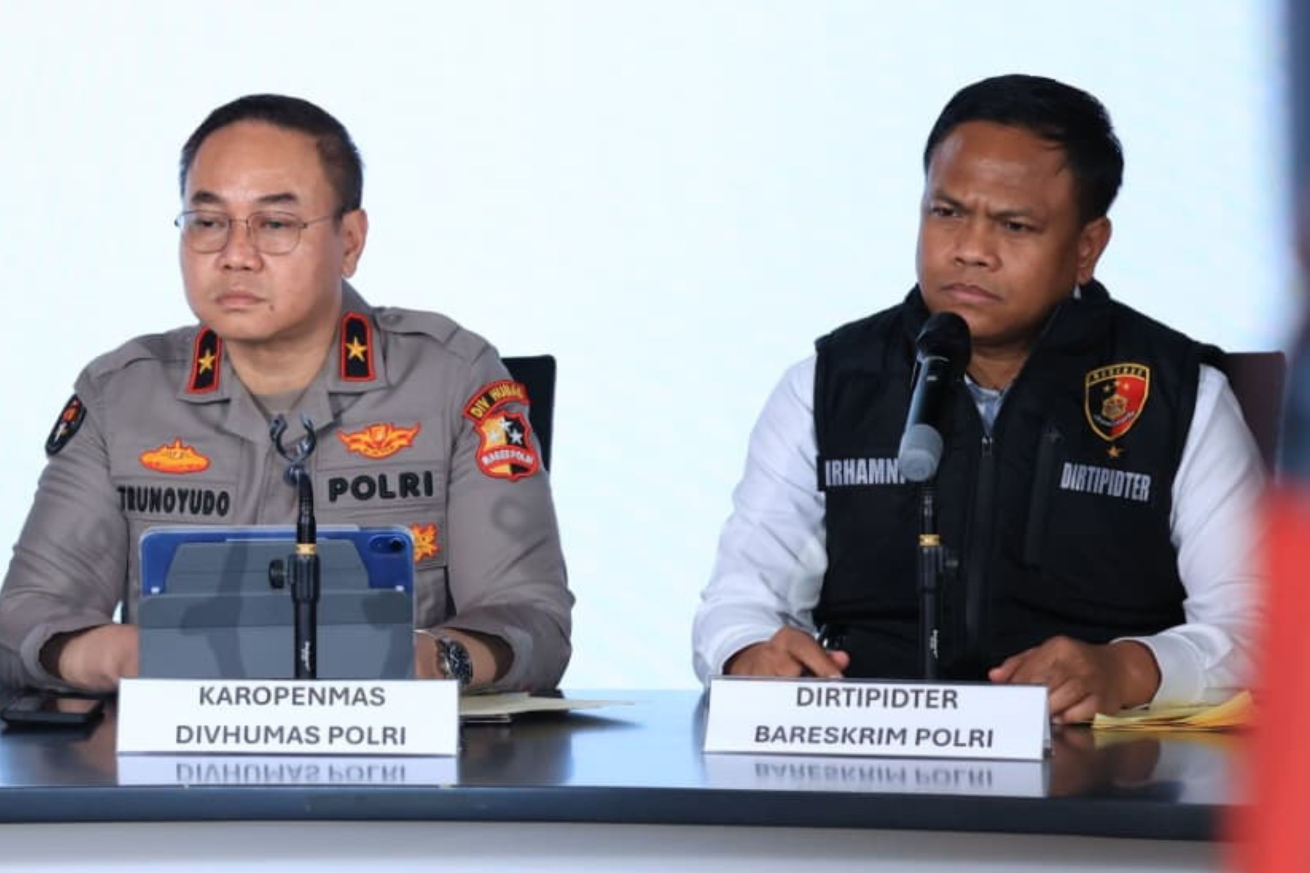 Direktur Tindak Pidana Tertentu (Dirtipidter) Bareskrim Polri, Brigjen Pol Irhamni,