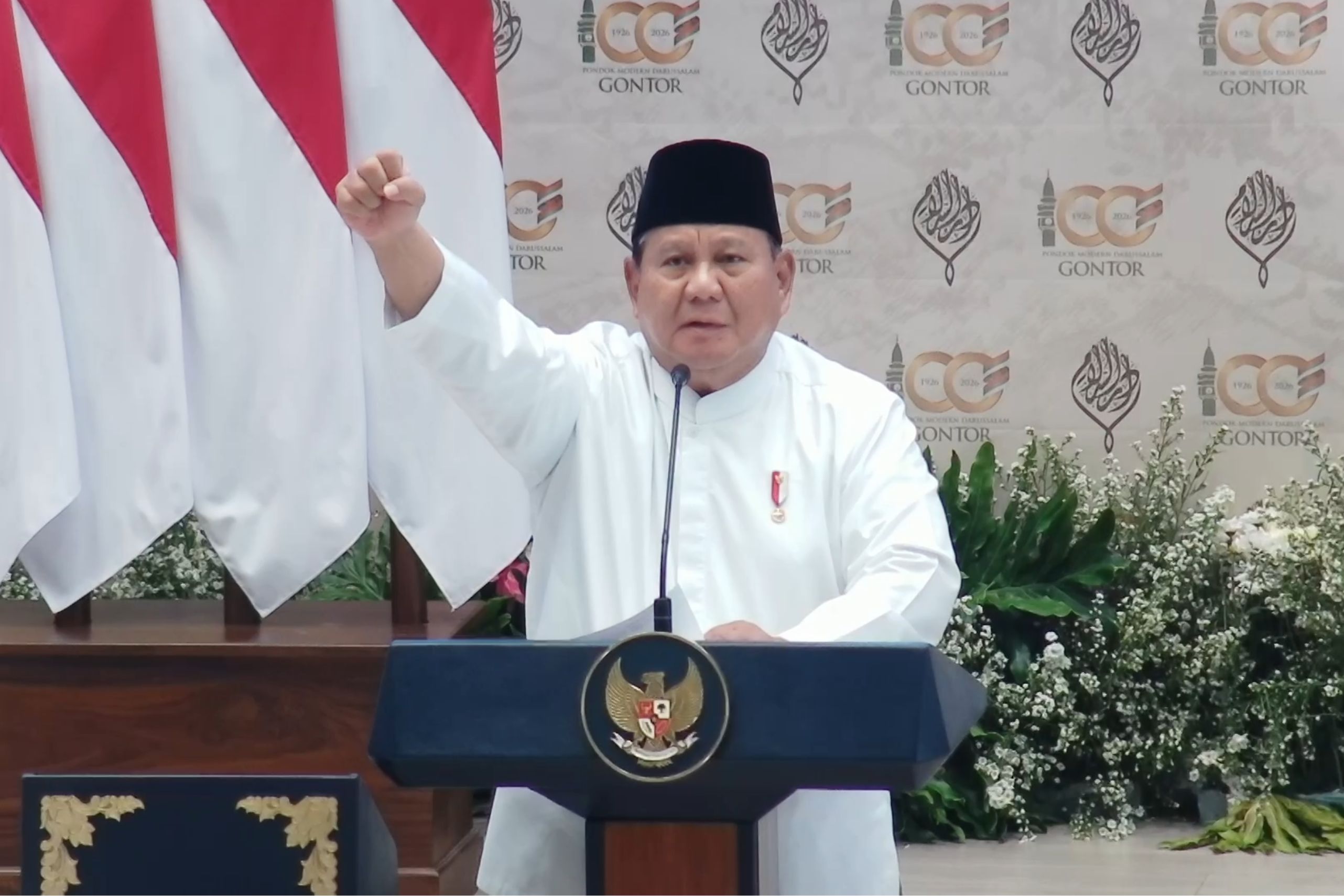 Presiden Prabowo Subianto di Pesantren Darussalam Gontor
