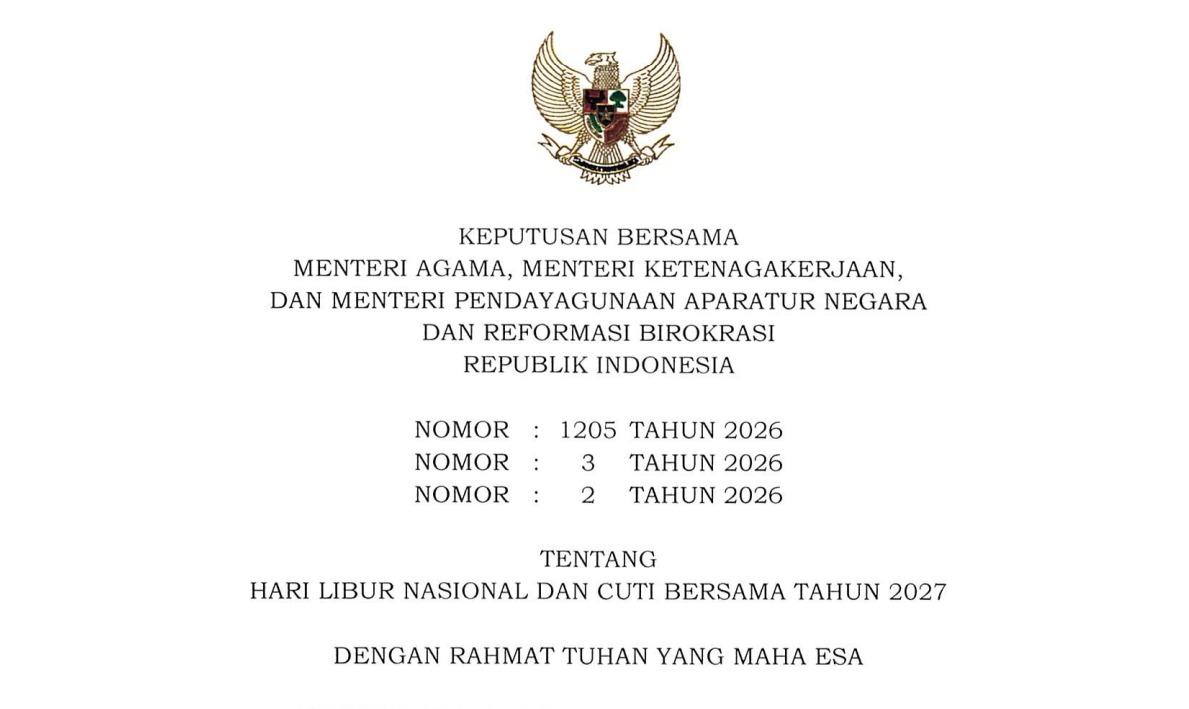 SKB 3 Menteri Hari Libur