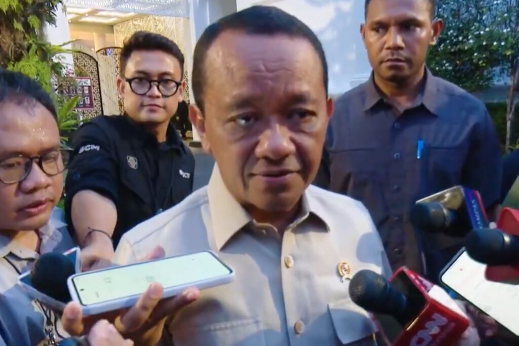Menteri Koordinator Bidang Hilirisasi dan Transisi Energi sekaligus Menteri Energi dan Sumber Daya Mineral (ESDM) Bahlil Lahadalia