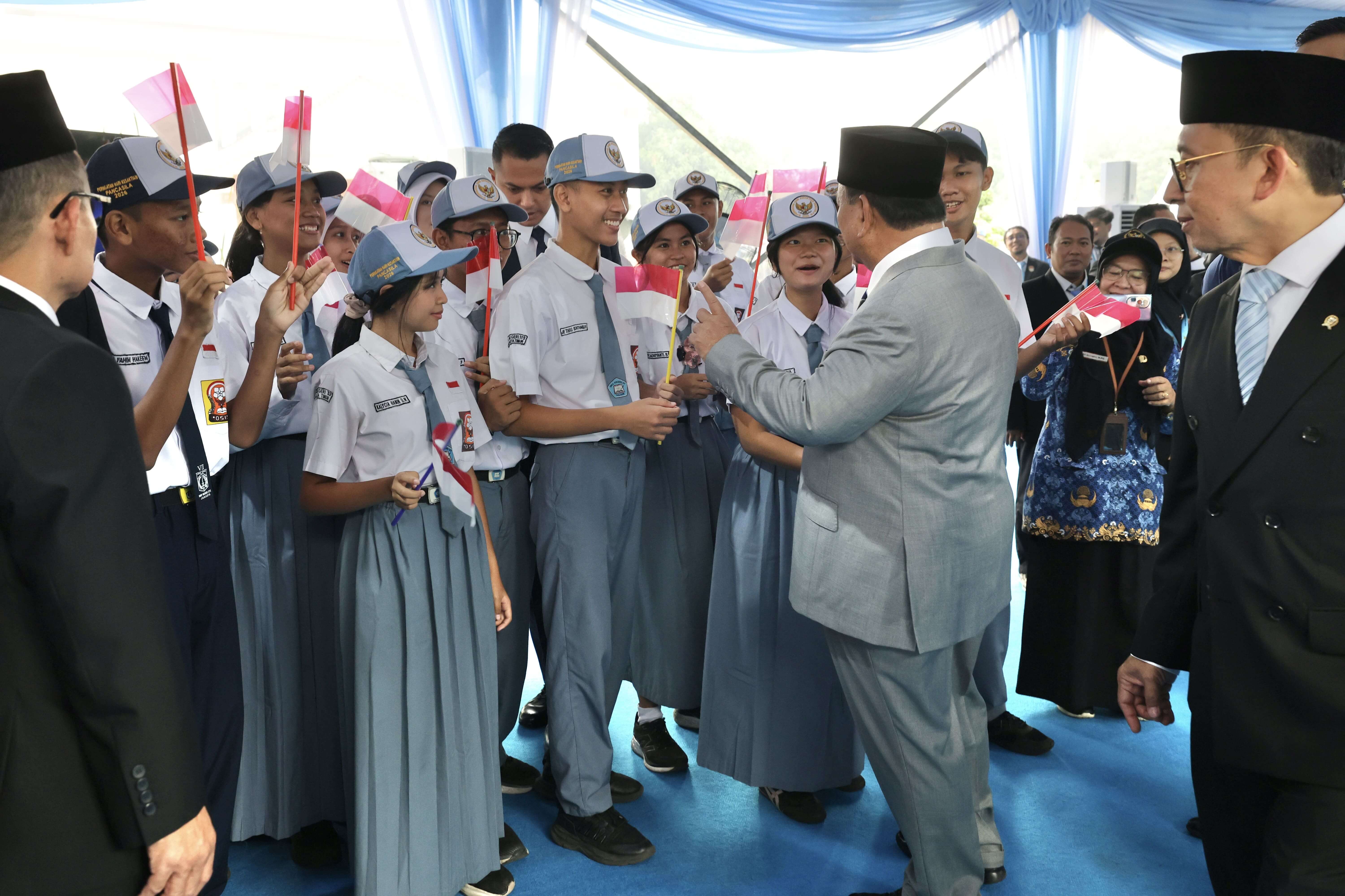 Upacara peringatan Hari Kesaktian Pancasila di Jakarta Timur, Kamis (1/10).