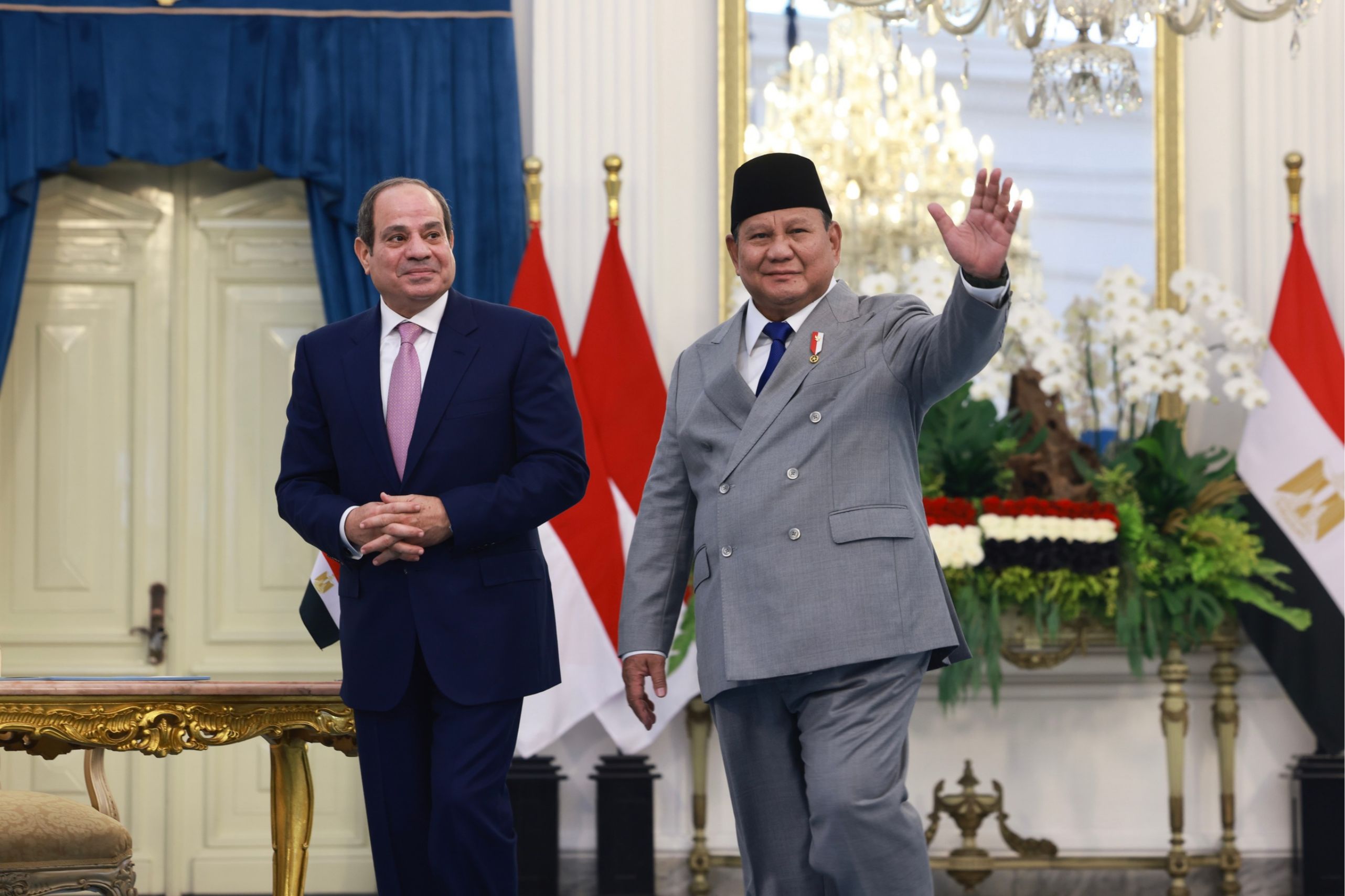 Presiden Prabowo Subianto dan Presiden Mesir