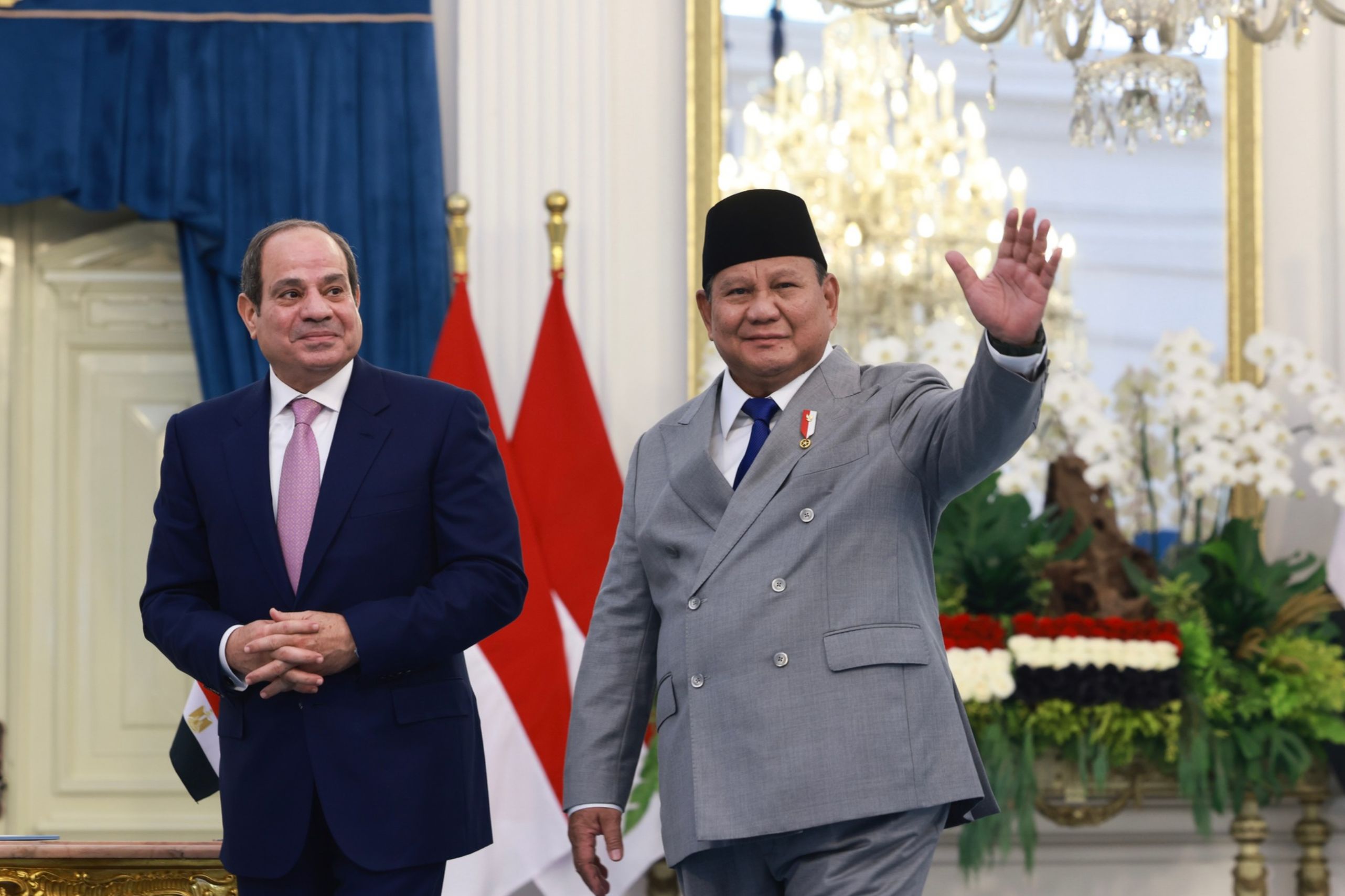 Presiden Prabowo Subianto dan Presiden Mesir
