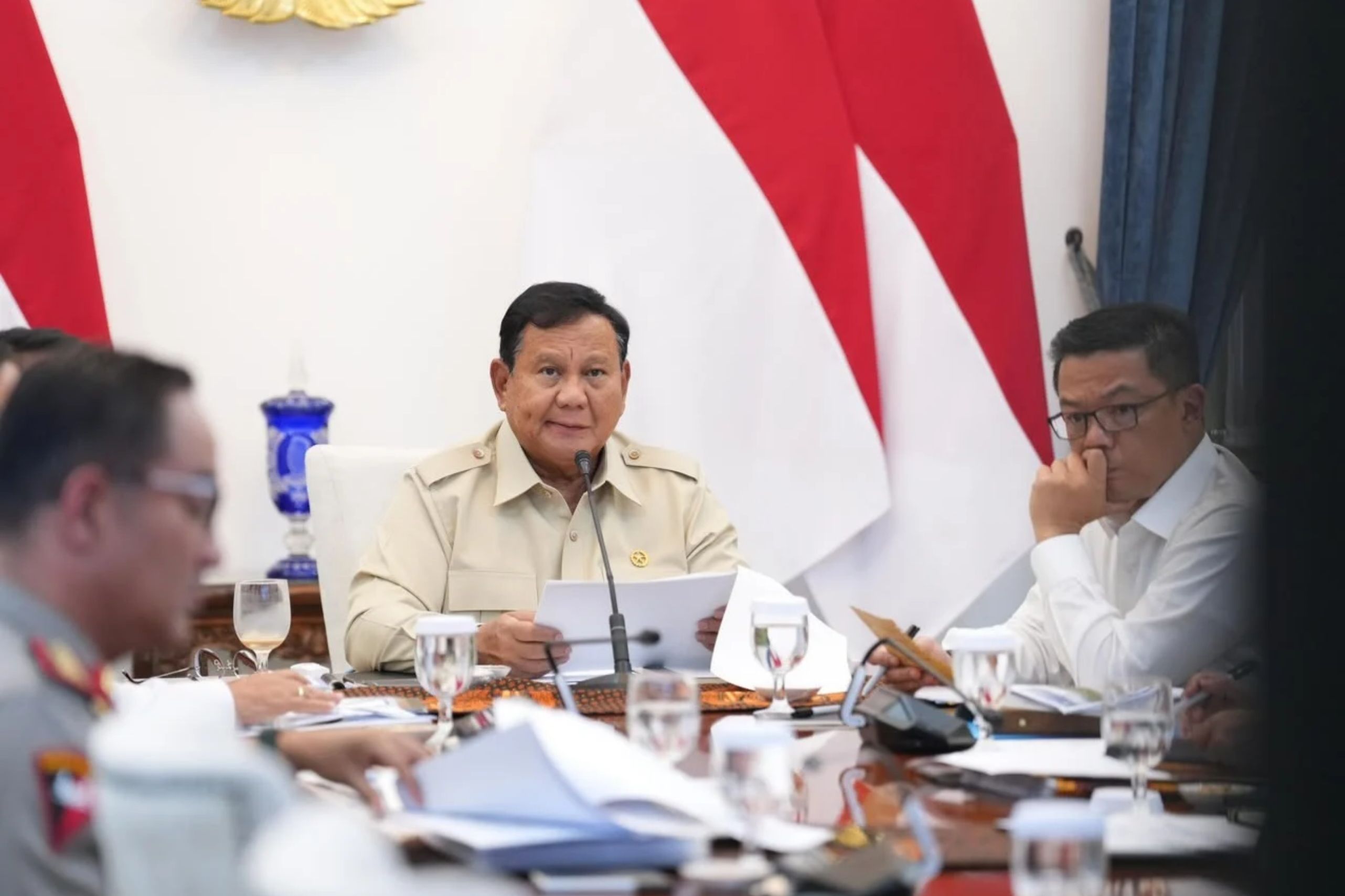 Presiden Prabowo Subianto Pimpin Ratas Karhutla