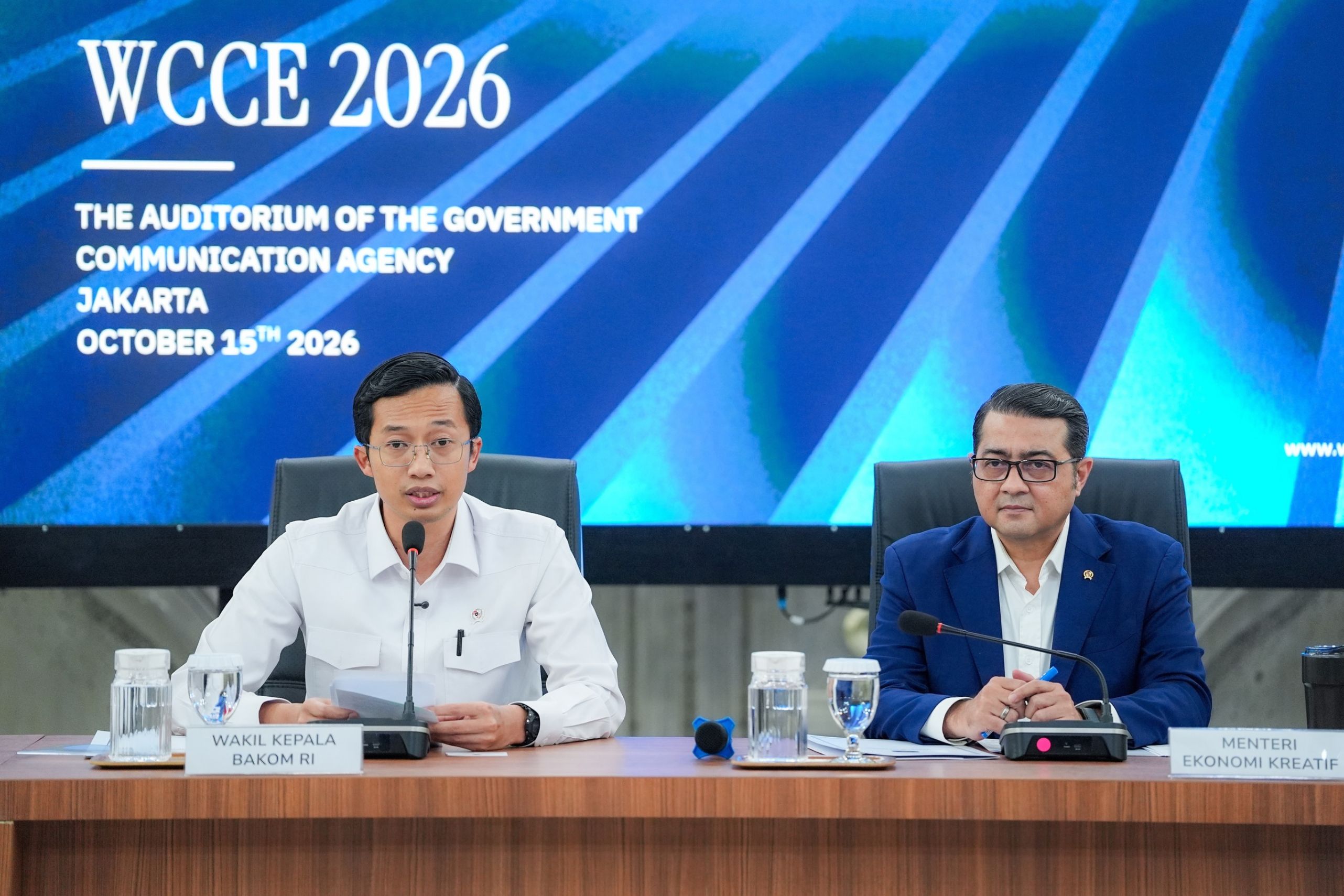 Wakil Kepala Bakom RI Fadli Tri Hartono dan Menteri Ekonomi Kreatif Teuku Reifky Harsya