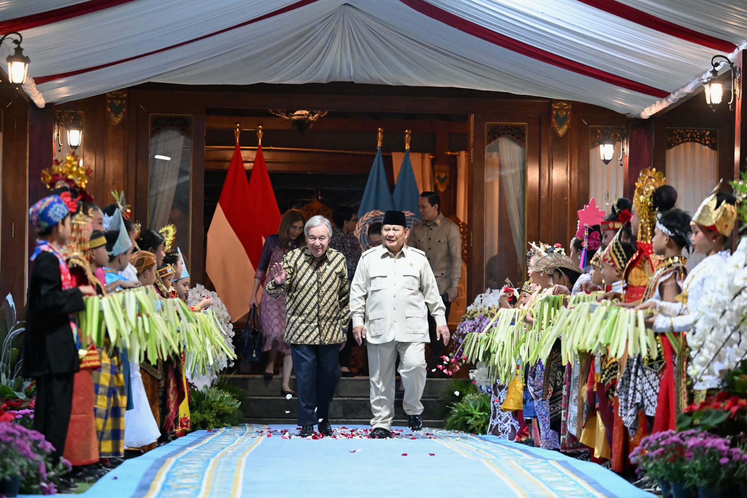 Presiden Prabowo Subianto dan Sekjen PBB Antonio Guterres